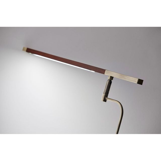 Adesso® Barrett Walnut LED Floor Lamp-1