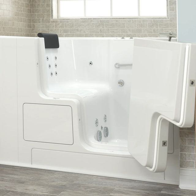 American Standard Gelcoat Premium Series White 32" x 52" Walk-In Tub with Whirlpool System - Right-Hand Drain-3
