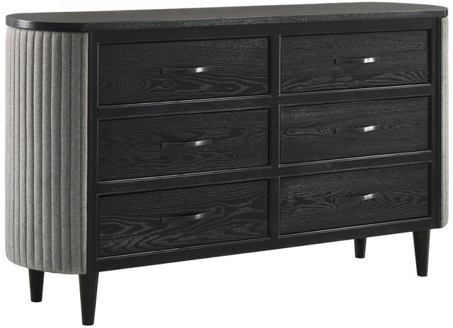 New Classic® Home Furnishings Skyline 4-Piece Onyx Eastern King Panel Bedroom Set-3