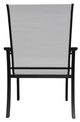 Telescope Casual St. Catherine Abalone/Black Aluminum/Fabric Outdoor MGP Sling Arm Chair-3