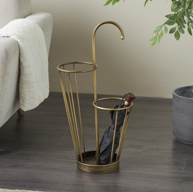 Deco Marche Gold 2-Section Umbrella Stand-4