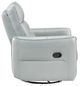 Homelegance® Thomas Aqua Manual Swivel Glider Reclining Chair-3