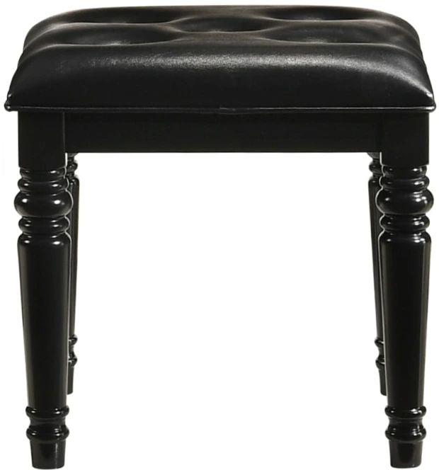 New Classic® Home Furnishings Valentino 3-Piece Black Vanity Set-3