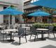 Homecrest™ Outdoor Living Customizable Stella Aluminum/Fabric Outdoor Sling Low Back Dining Arm Chair -1