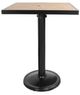 CabanaCoast® Customizable Kensington Wooden 36" Outdoor Square Pedestal Balcony Table-0