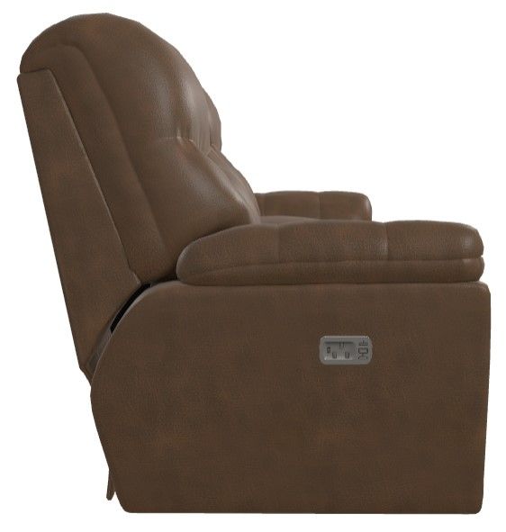 La-Z-Boy® Morrison Whiskey Power Reclining Loveseat with Console and Headrest-2