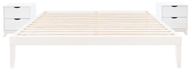 Powell® Portix 3-Piece White King Simple Bedroom Set-0