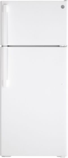 GE® 28 in. 17.5 Cu. Ft. White Top Freezer Refrigerator