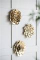 A & B Home Gold Succulent Wall Plaque-5