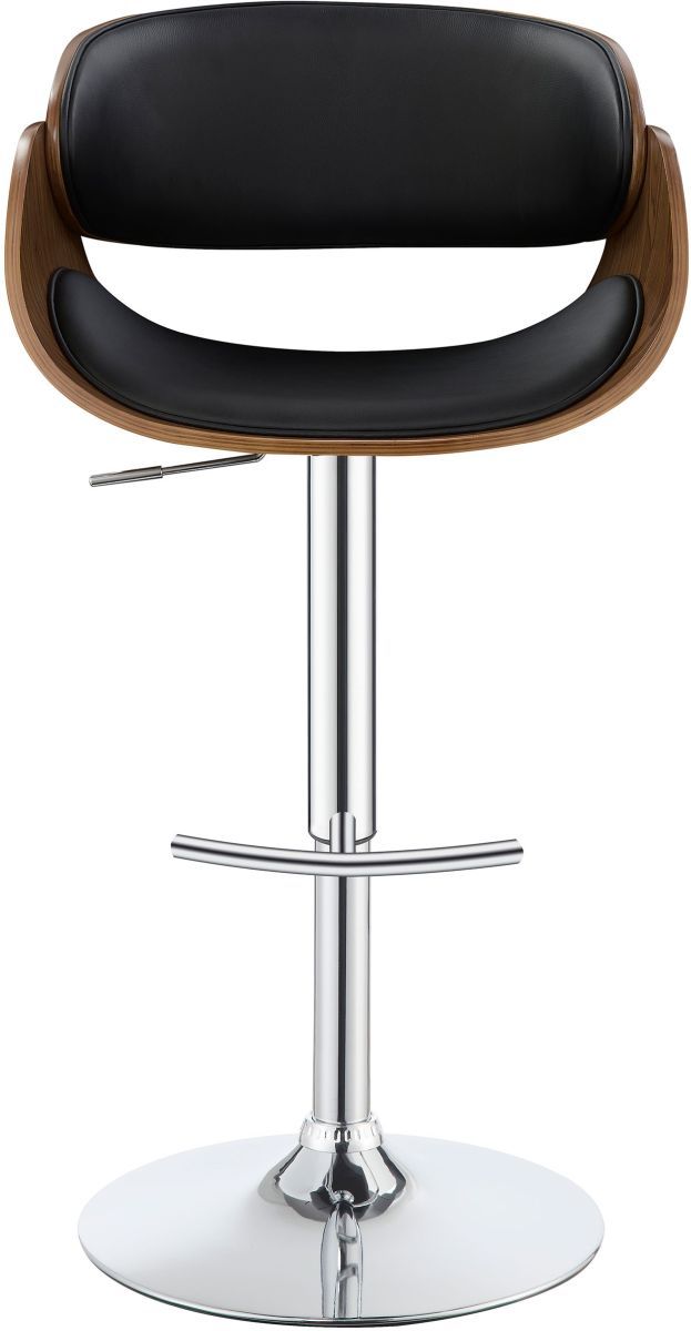 Coaster® Dana Black/Chrome Adjustable Bar Stool-2