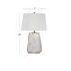 Bassett Mirror Kasi Antique White Table Lamp-3