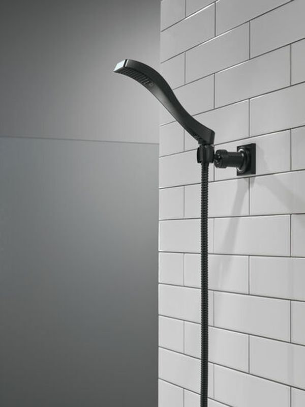 Delta Dryden® Matte Black Roman Tub Hand Shower-2