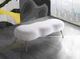Meridian Furniture Nube White Bench-4