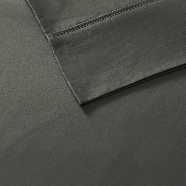Olliix by Madison Park Charcoal Queen 800 Thread Count Cotton Rich Sateen Sheet Set-2