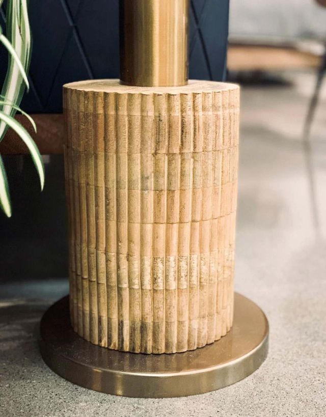 LH Home Skye Brass/Natural Standing Lamp-4