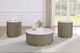 Coaster® Jason 3-Piece White Marble Coffee Table Set with Greige Base-1