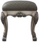 ACME Furniture Dresden Gray/Vintage Bone White Vanity Stool-2