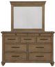 Signature Design by Ashley® Karallin Medium Brown Dresser and Mirror-2