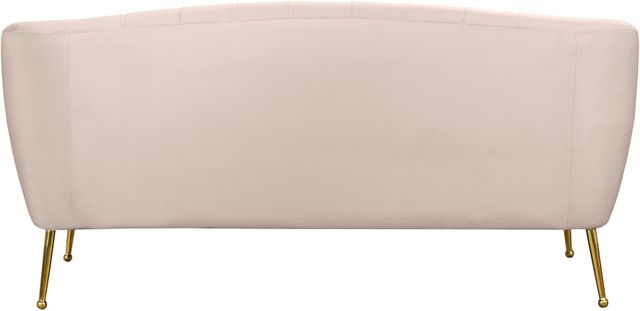 Meridian Furniture Tori Pink Velvet Loveseat-2