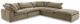 Moe's Home Collection Terra Condo Dream 5-Piece Desert Sage L-Shaped Modular Sectional and Ottoman-0