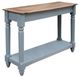 International Furniture Direct Tiffany Blue/Brown Sofa Table-0