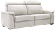 Fornirama 3785 White Reclining Condo Sofa with Adjustable Headrest-0