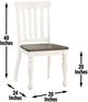 Steve Silver Co. Joanna Ivory/Mocha Dining Side Chair-2