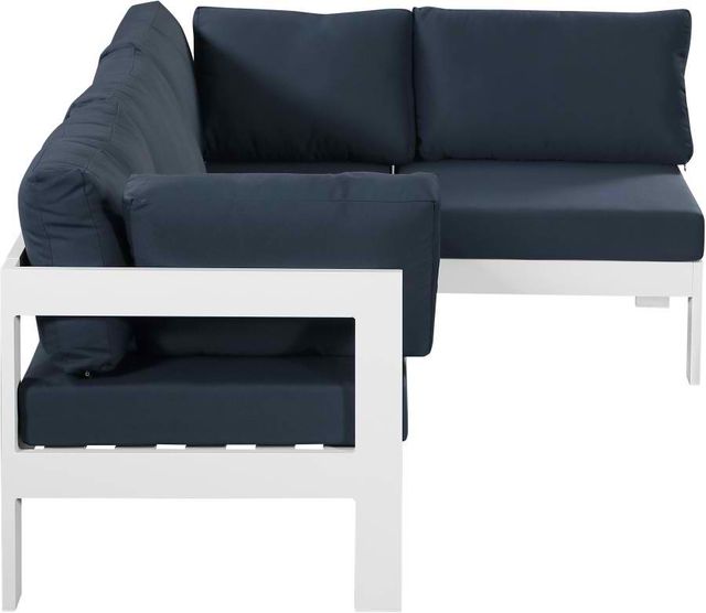 Meridian Furniture Nizuc 4-Piece Navy Outdoor Patio Modular Sectional Set-1