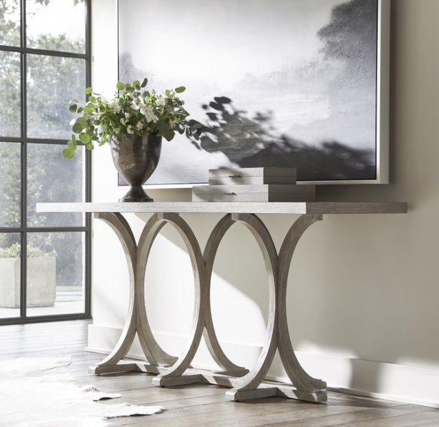 Bernhardt Albion Pewter Console Table-1