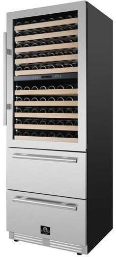 FORNO® Celano Alta Qualita 21.3 Cu. Ft. Stainless Steel Wine Column-2