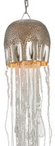 Currey & Company Medusa Nickel Medium Pendant-0