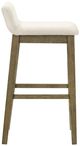 Armen Living Annikah 4-Piece Putty Brown/White Barstool Set-3