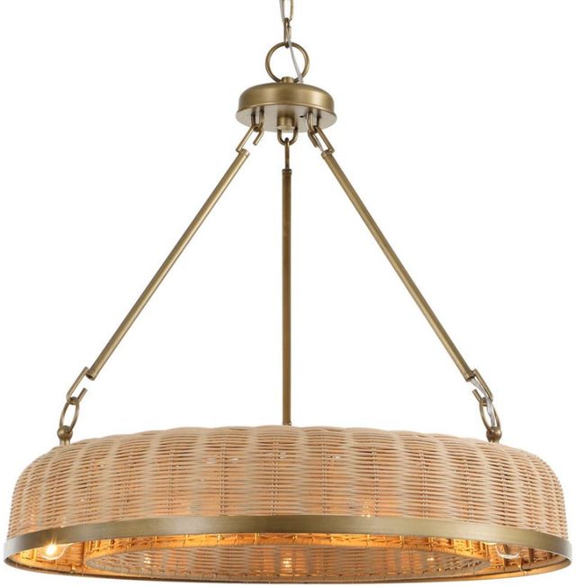 Uttermost® Ladakh Brass/Brown 9-Light Pendant-3