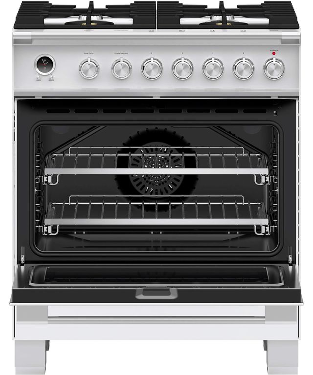 Fisher & Paykel 30" White Pro Style Dual Fuel Range-2