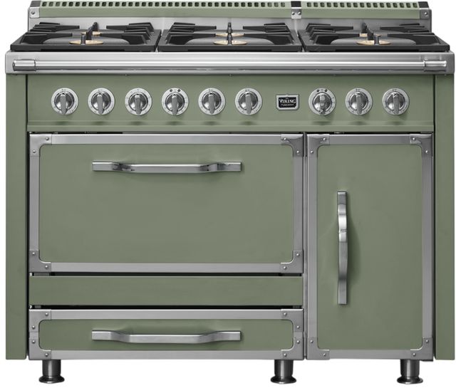 Viking® Tuscany 48" Eucalyptus Pro Style Dual Fuel Range-0