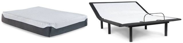 Sierra Sleep® by Ashley® Chime Elite 2-Piece 12" Memory Foam and Adjustable Base King Mattress Set-0