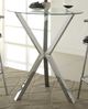 Coaster® Denali Glass Top Bar Table with Chrome Base-1
