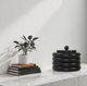Renwil® Kara Sandblasted Black Decorative Jar-1