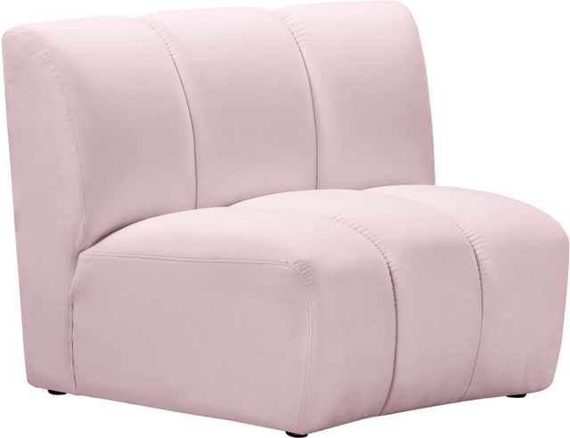 Meridian Furniture Infinity Pink Velvet Modular Chair-1