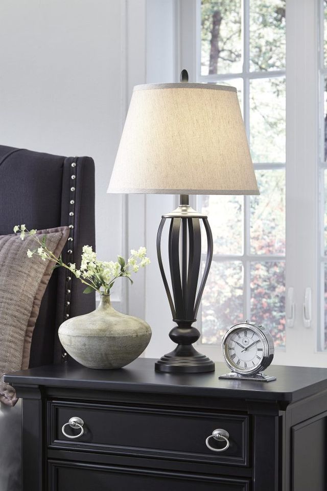 Signature Design by Ashley® Mildred 2-Piece Bronze Table Lamps-4