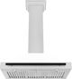 ZLINE Autograph Edition 36" White Matte Wall Mounted Range Hood with Matte Black Handle-1