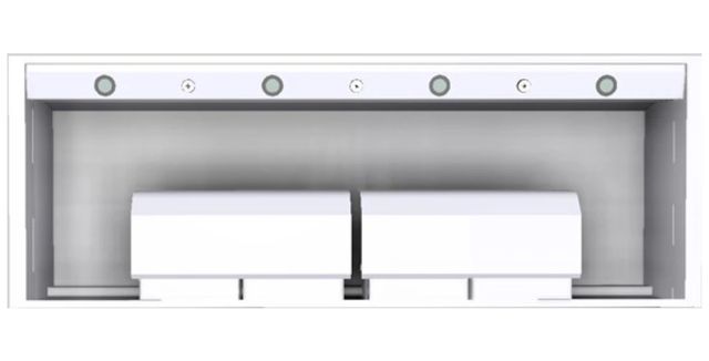 Vent-A-Hood® Designer Series 66" White Wall Mounted Range Hood-1