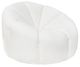 Sagebrook Home White Wood Bolstered Single Seater Chair-0