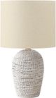 Monarch Specialties Inc. White Rattan/Ivory Shade Table Lamp -0