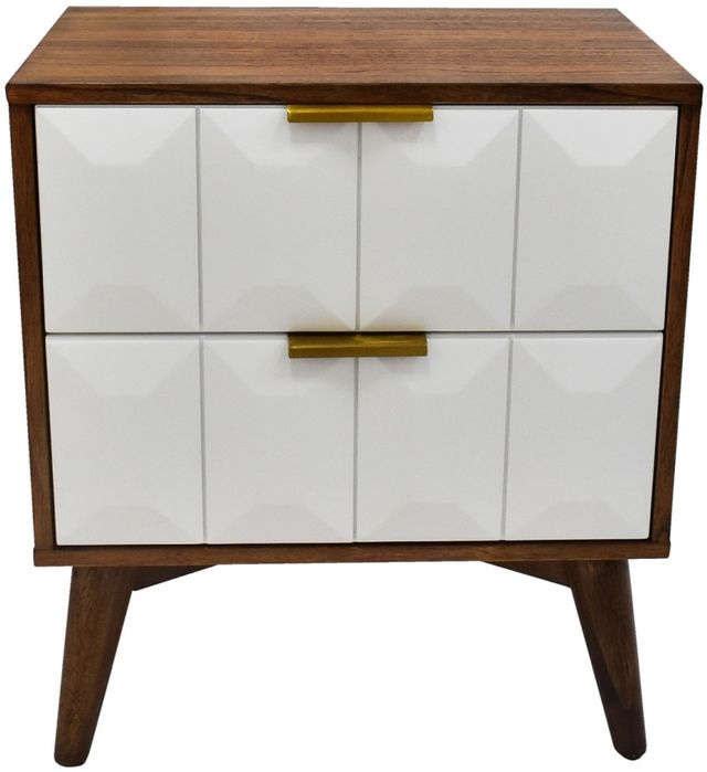 Steve Silver Co. Ginny Burnished Walnut Nightstand-1