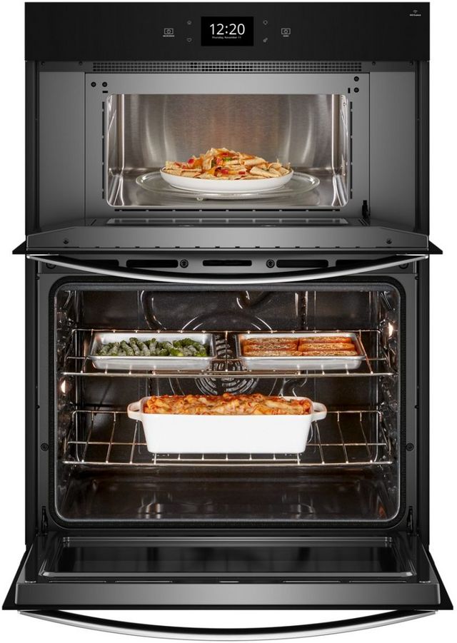 Whirlpool® 27" Fingerprint Resistant Stainless Steel Oven/Micro Combo Electric Wall Oven-3