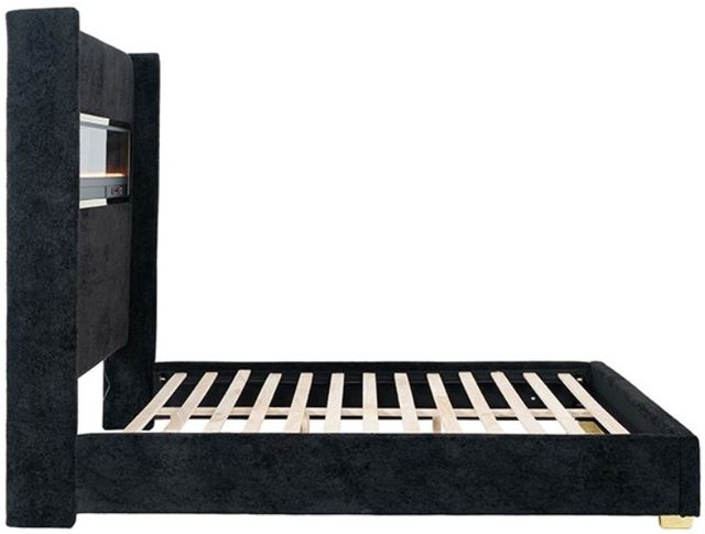 Furniture of America® Danvers Black King Panel Bed-2