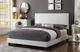 Titus Furniture White King Upholstered Panel Bed-1