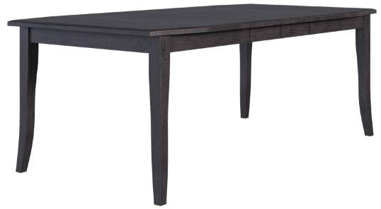 Country View Woodworking Customizable Newburg Hickory Top 42" Dining Table with 4-Leaves and Brown Maple Base