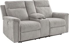 Signature Design by Ashley® Barnsana Ash Power Reclining Loveseat with Console